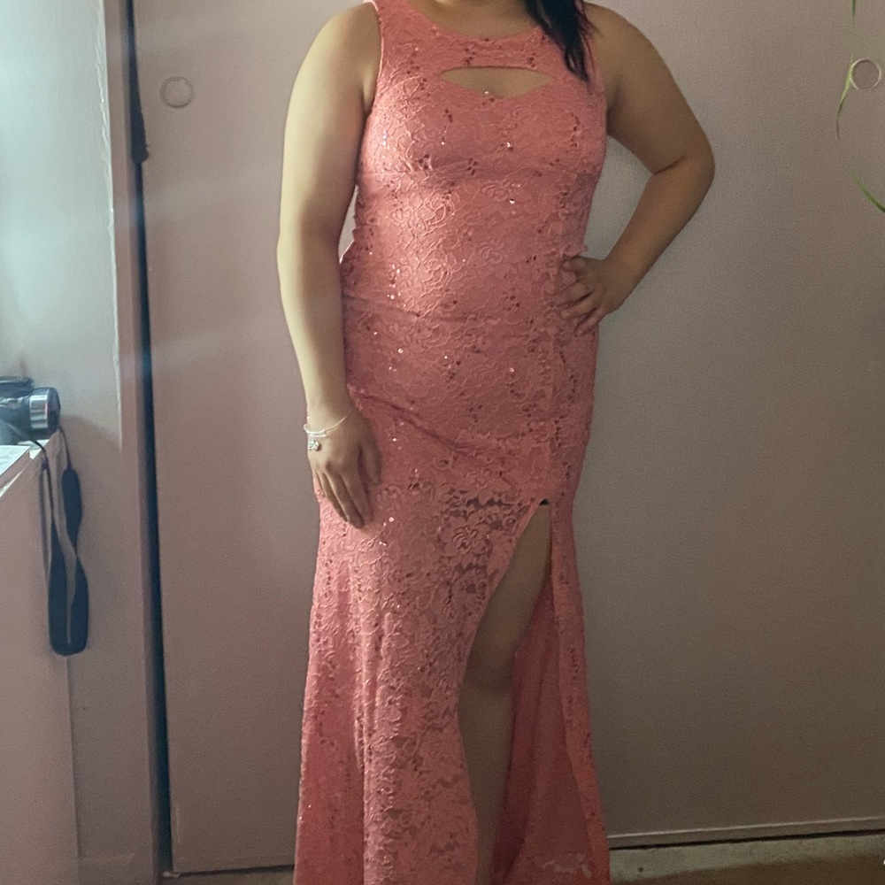 Pink sparkly dress